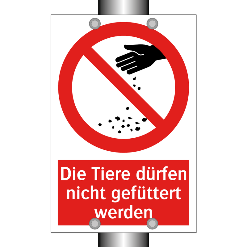 Die Tiere dürfen nicht gefüttert werden