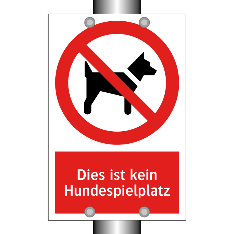 Dies ist kein Hundespielplatz