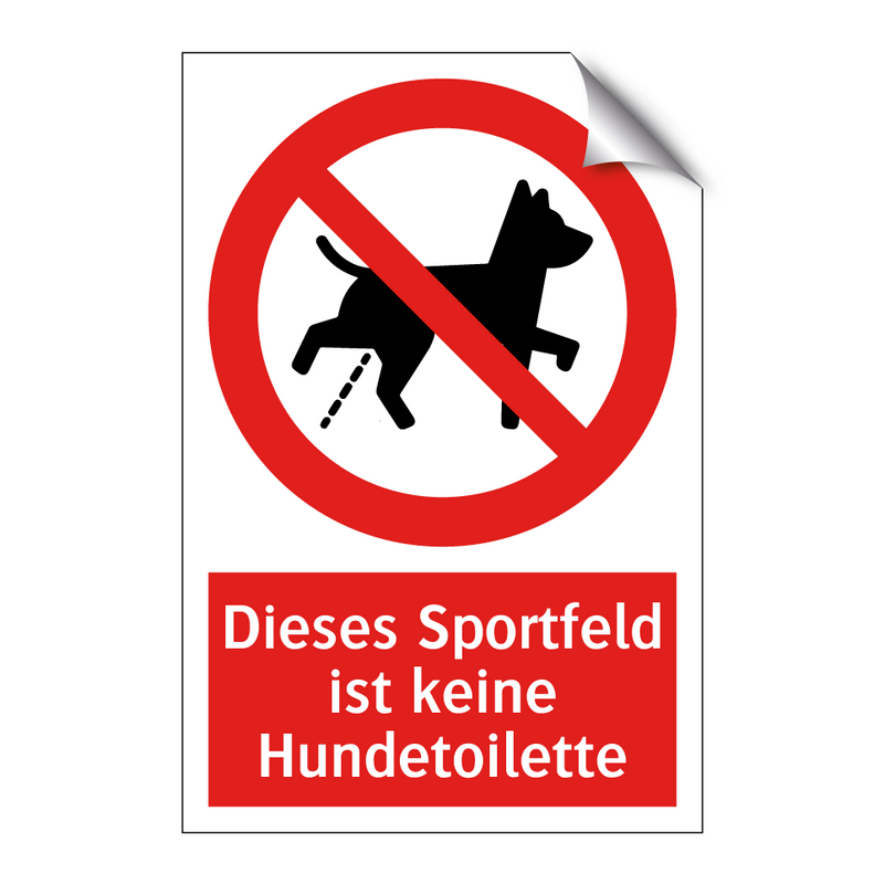 Dieses Sportfeld ist keine Hundetoilette
