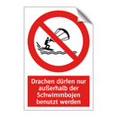 Drachen dürfen nur außerhalb der Schwimmbojen benutzt werden