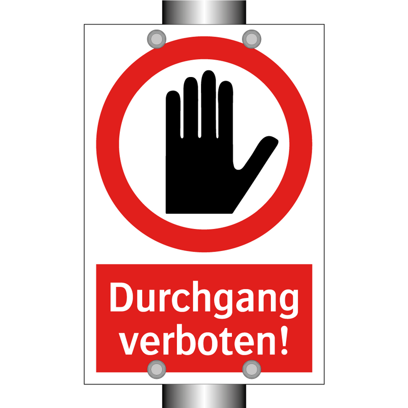 Durchgang verboten!
