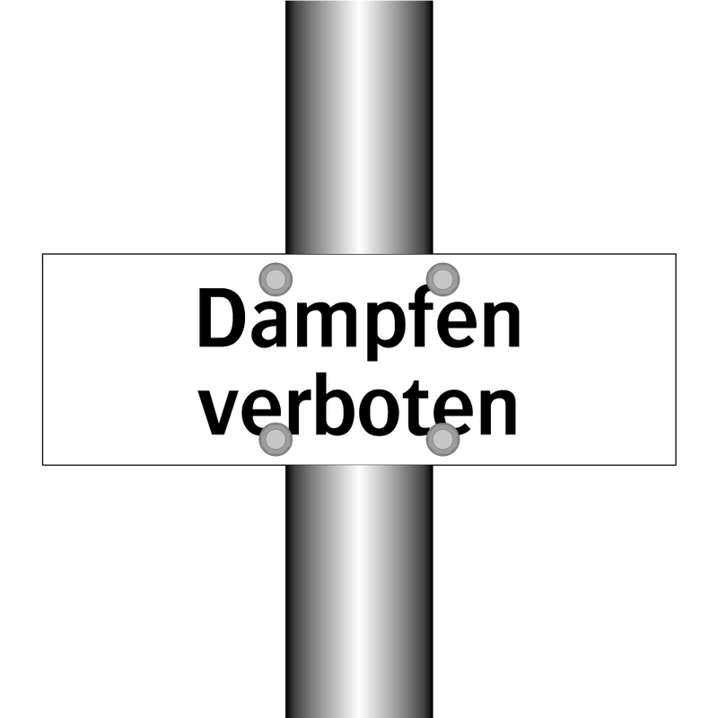 Dampfen verboten