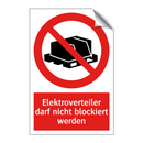 Elektroverteiler darf nicht blockiert werden