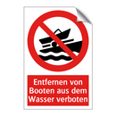 Entfernen von Booten aus dem Wasser verboten