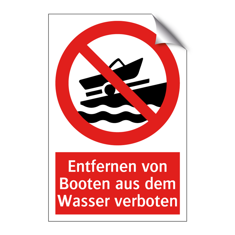 Entfernen von Booten aus dem Wasser verboten