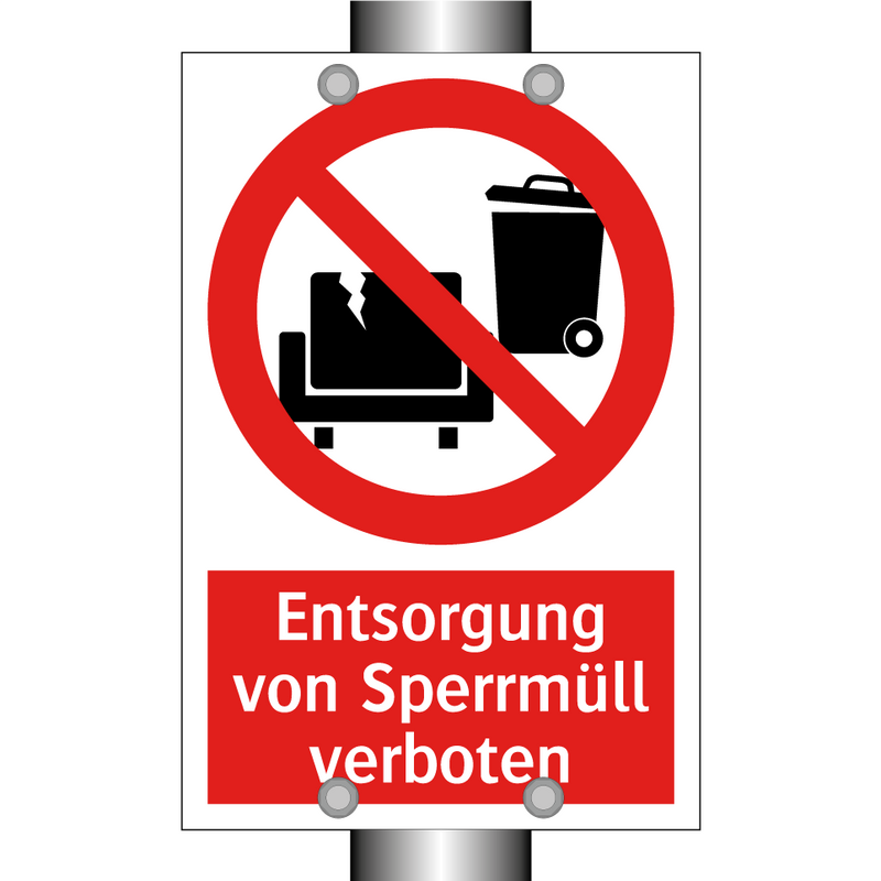 Entsorgung von Sperrmüll verboten
