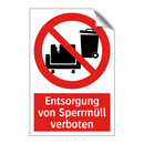 Entsorgung von Sperrmüll verboten