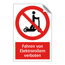 Fahren von Elektrorollern verboten