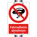 Fahrradhelm abnehmen