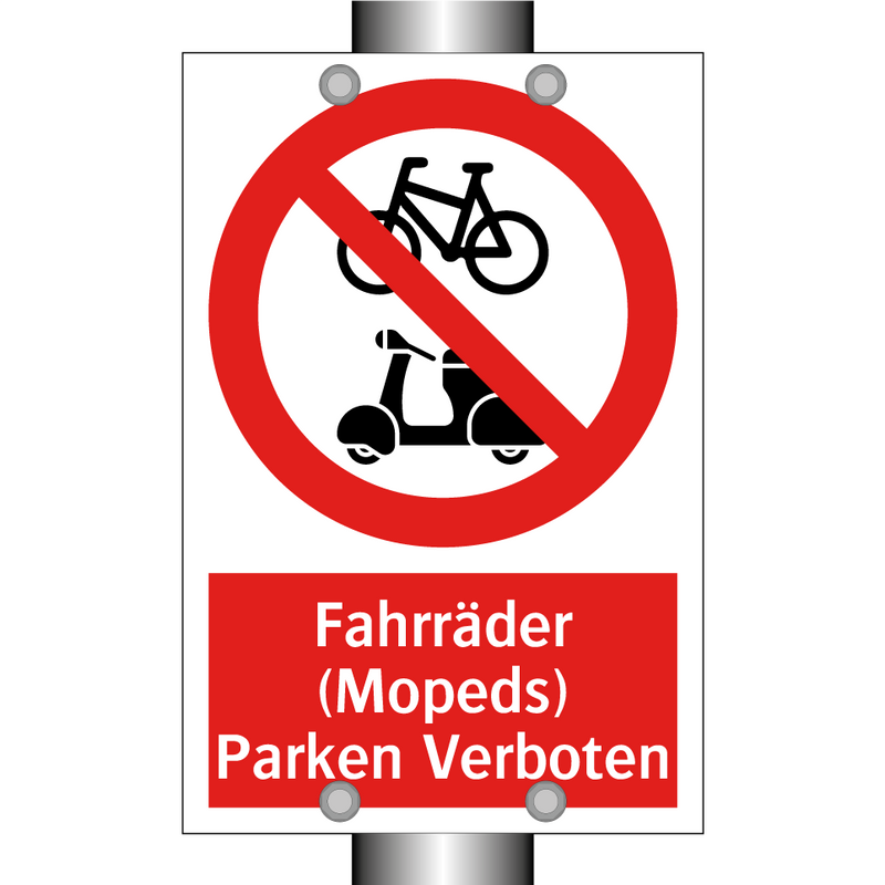 Fahrräder (Mopeds) Parken Verboten