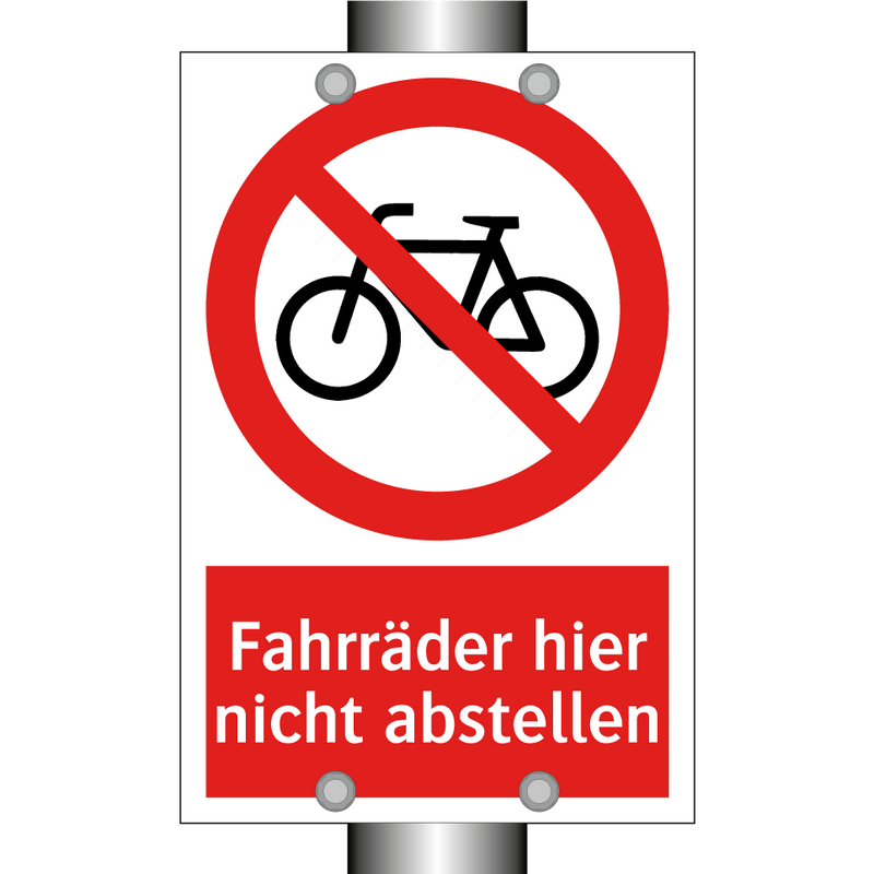 Fahrräder hier nicht abstellen