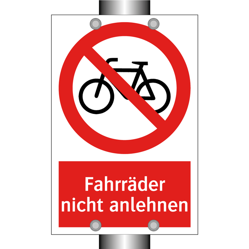 Fahrräder nicht anlehnen