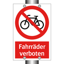 Fahrräder verboten