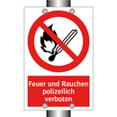 Feuer und Rauchen polizeilich verboten