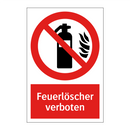 Feuerlöscher verboten