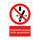 Feuerwehr-Aufzug nicht ausschalten