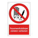 Feuerwerkskörper zünden verboten