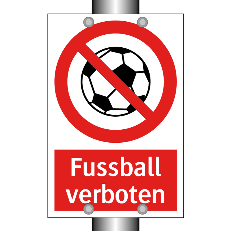 Fussball verboten