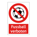 Fussball verboten