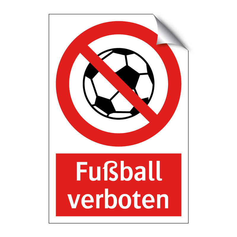 Fußball verboten