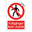 Fußgänger Kein Zutritt