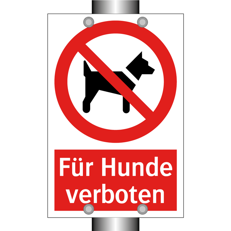 Für Hunde verboten