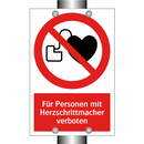 Für Personen mit Herzschrittmacher verboten