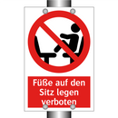 Füße auf den Sitz legen verboten