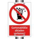 Gartenabfälle abladen verboten!