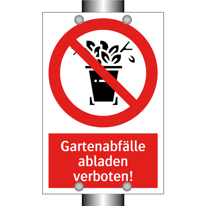 Gartenabfälle abladen verboten!