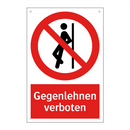 Gegenlehnen verboten