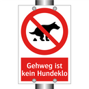 Gehweg ist kein Hundeklo