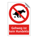 Gehweg ist kein Hundeklo