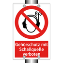 Gehörschutz mit Schallquelle verboten