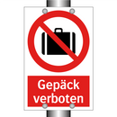 Gepäck verboten