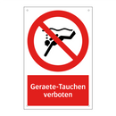 Geraete-Tauchen verboten