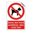 Gerne den Hund ausführen, aber nicht hier