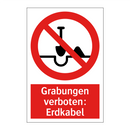 Grabungen verboten: Erdkabel