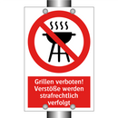 Grillen verboten! Verstöße werden strafrechtlich verfolgt