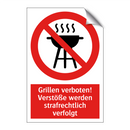 Grillen verboten! Verstöße werden strafrechtlich verfolgt