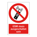 GSM muss ausgeschaltet sein