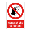 Handschuhe verboten!