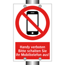 Handy verboten Bitte schalten Sie ihr Mobiltelefon aus!