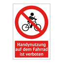 Handynutzung auf dem Fahrrad ist verboten