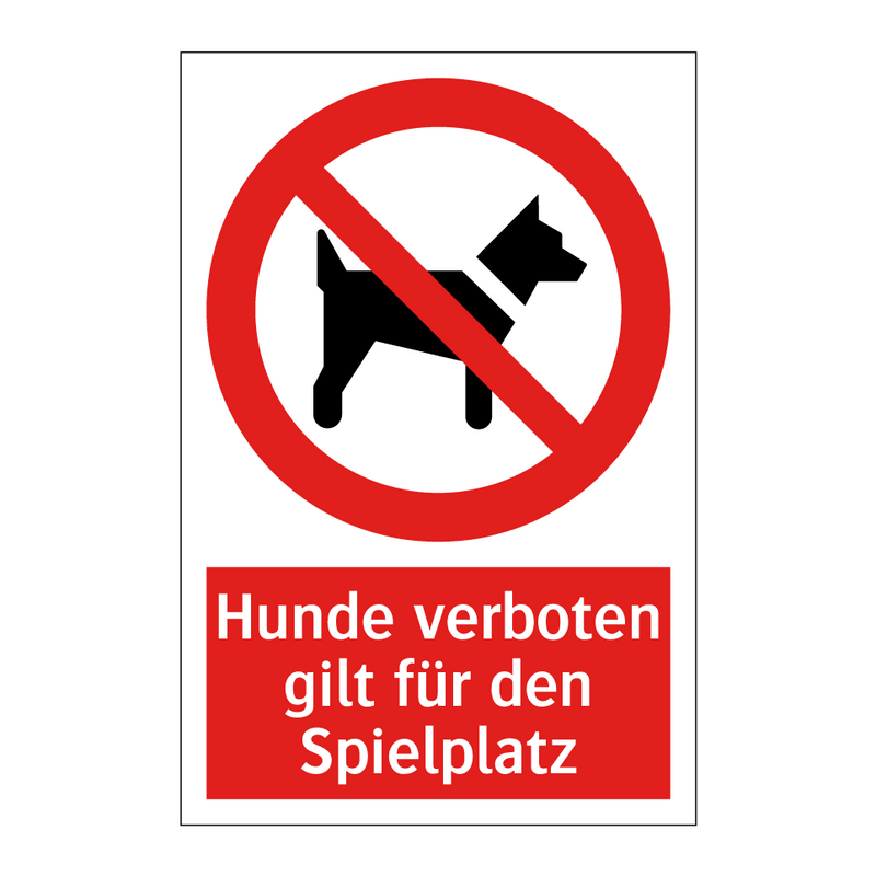 Hunde-Verbotsschild ‚Kein Hundekot‘ – Robuste Hartschale, Ø 180 Mm
