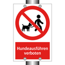 Hundeausführen verboten