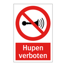Hupen verboten