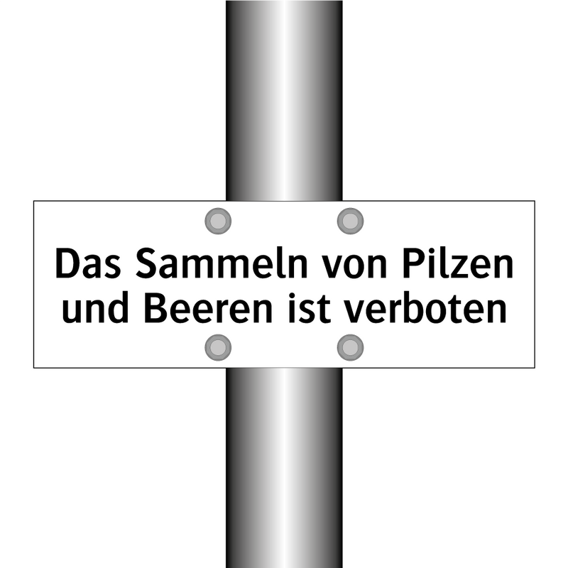 Das Sammeln von Pilzen und Beeren ist verboten