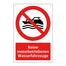 Keine motorbetriebenen Wasserfahrzeuge