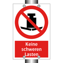 Keine schweren Lasten